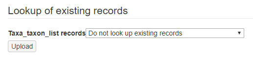 Lookup of existing records dropd-down.